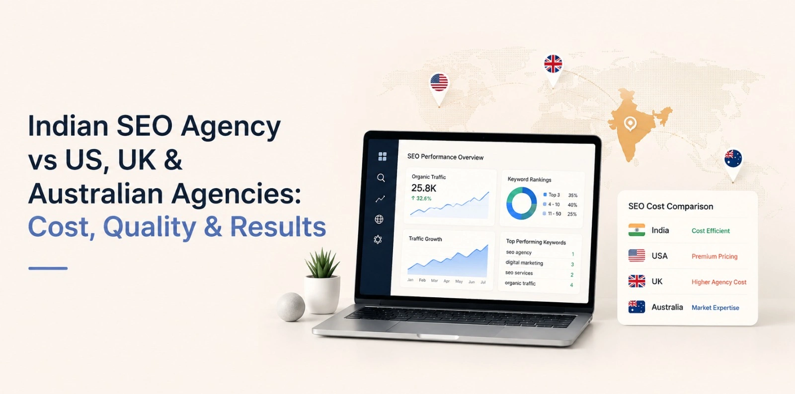 Indian SEO Agency vs US UK Australian Agencies