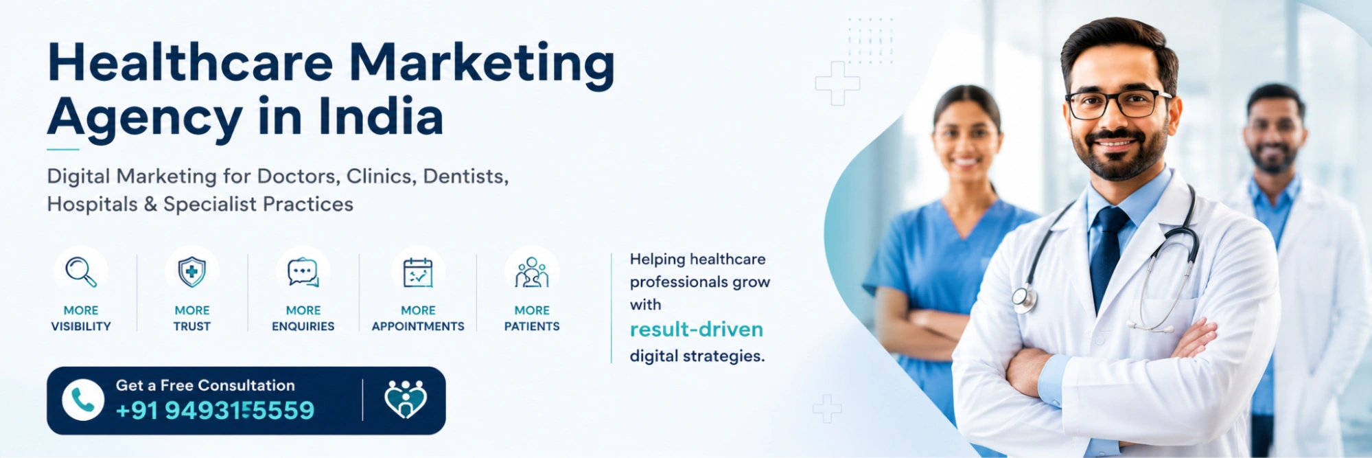 Healthcare Marketing Agency in India: Digital Marketing for Doctors, Clinics, Dentists, Hospitals & Specialist Practices